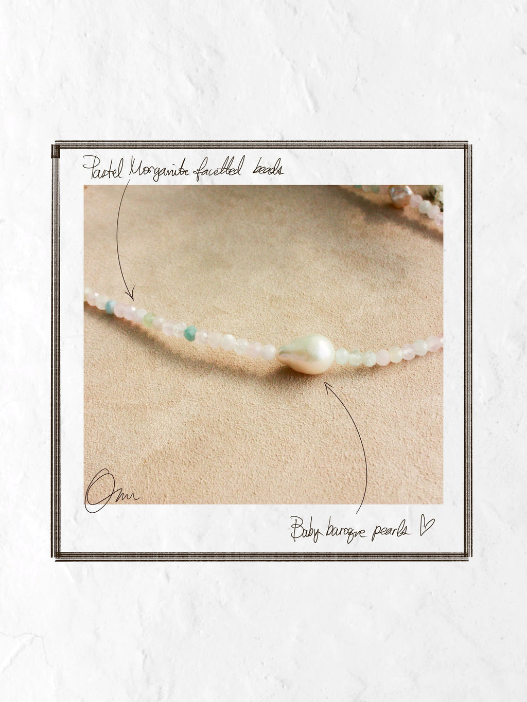 No.8: Morganite Pearl Necklace