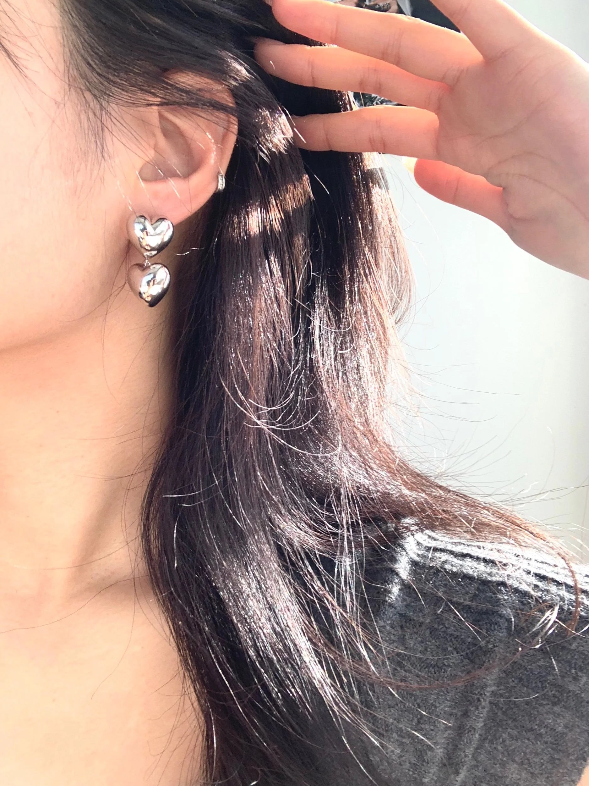 Bubble Heart Earrings