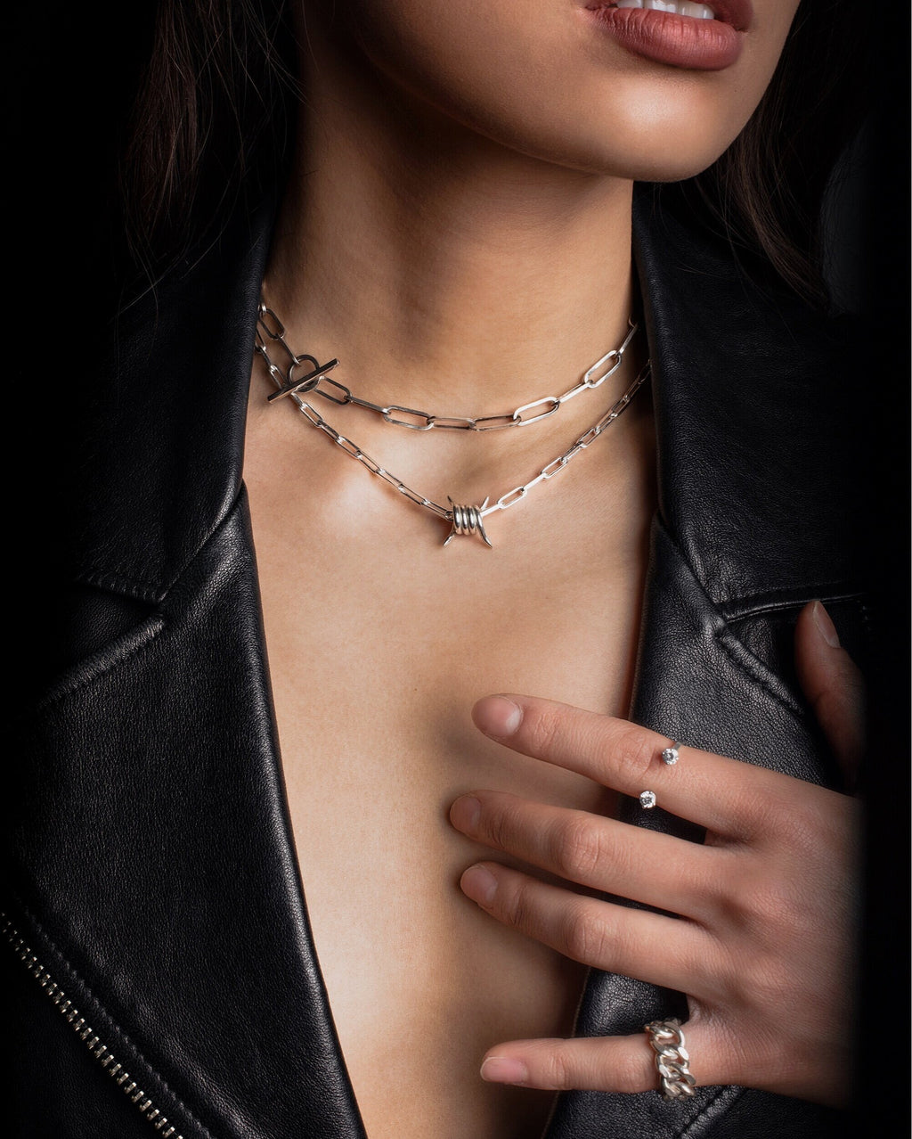 Barbed Charm Necklace