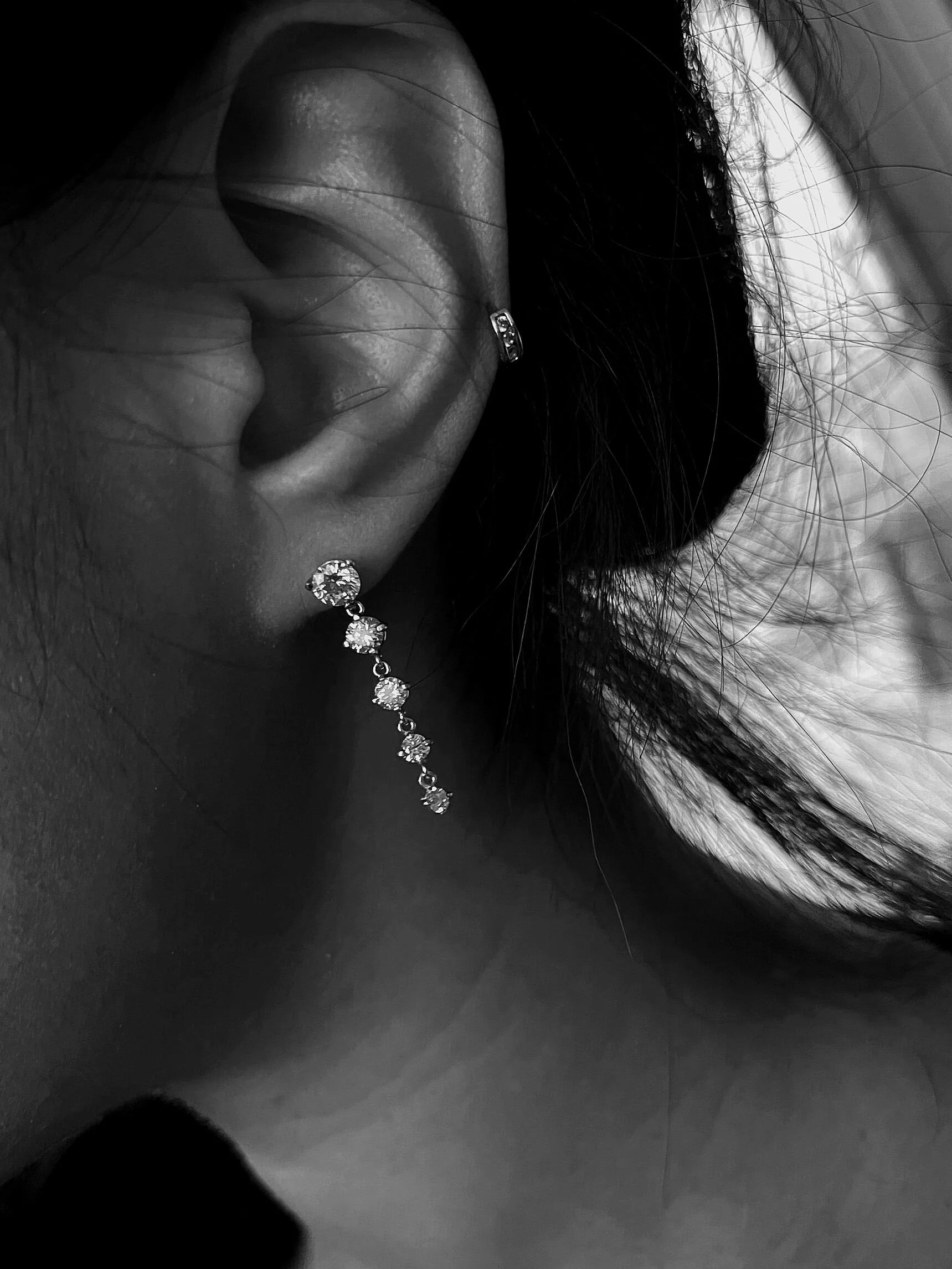 Diamond Droplet Earrings