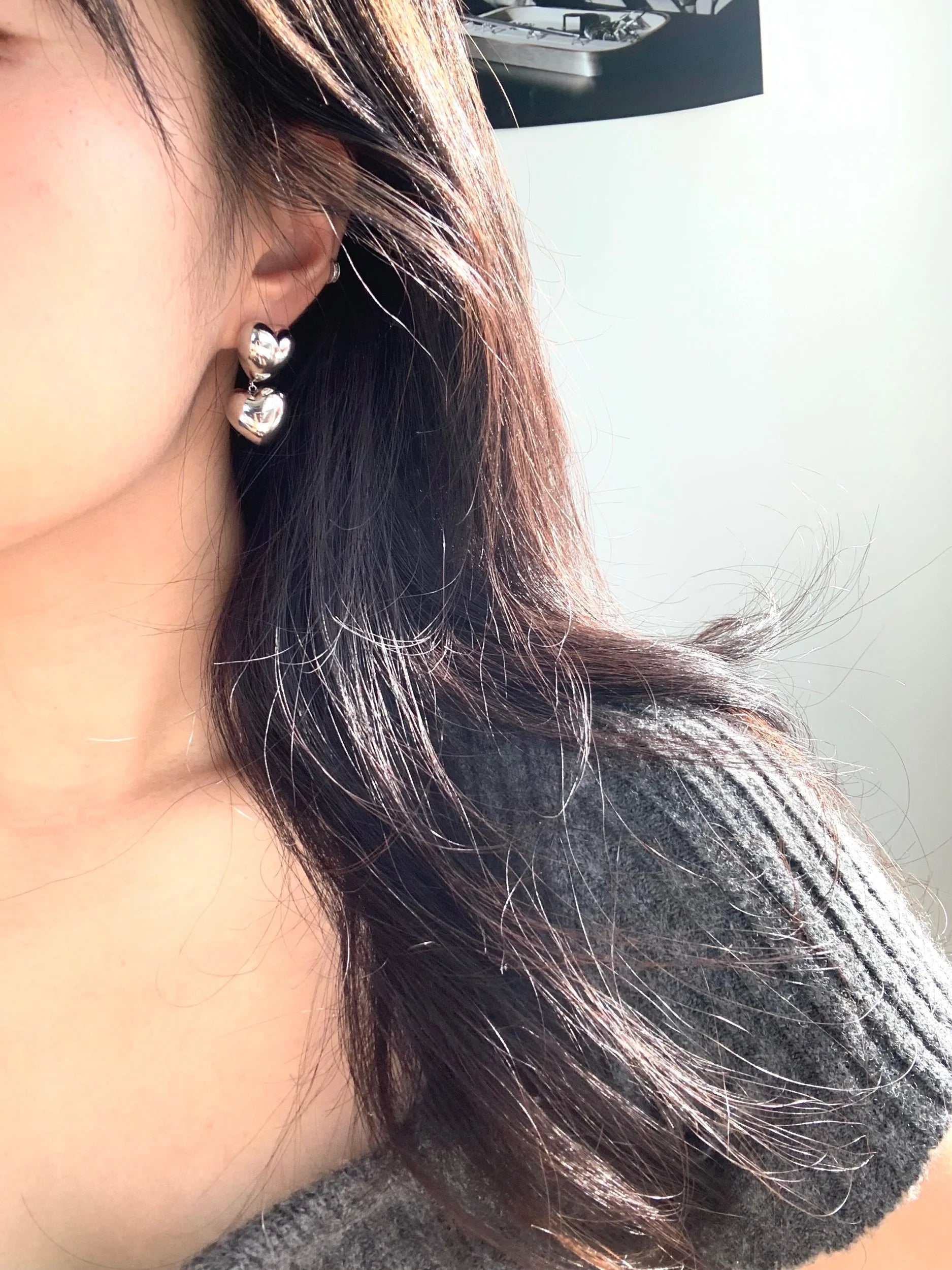 Bubble Heart Earrings