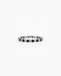 Black and White Eternity Band
