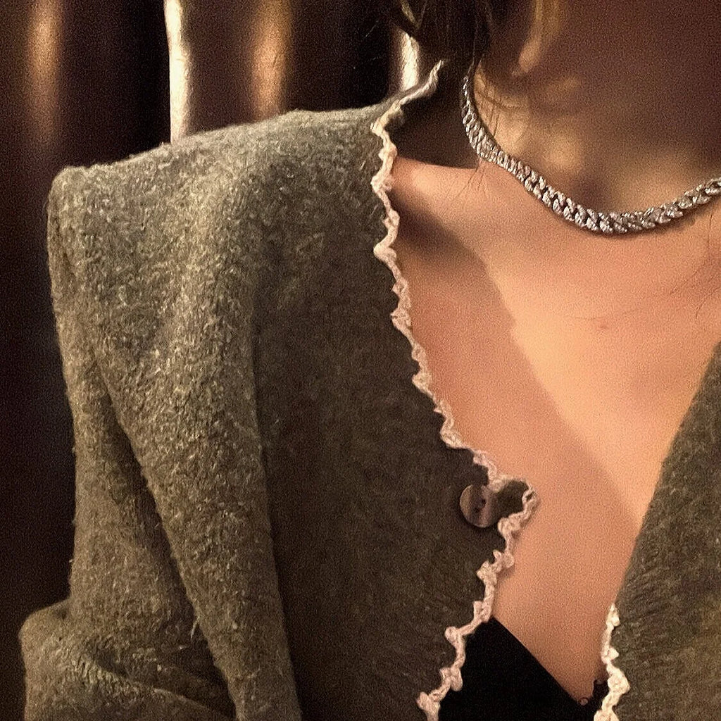 Pavé Cuban Link Chain Necklace