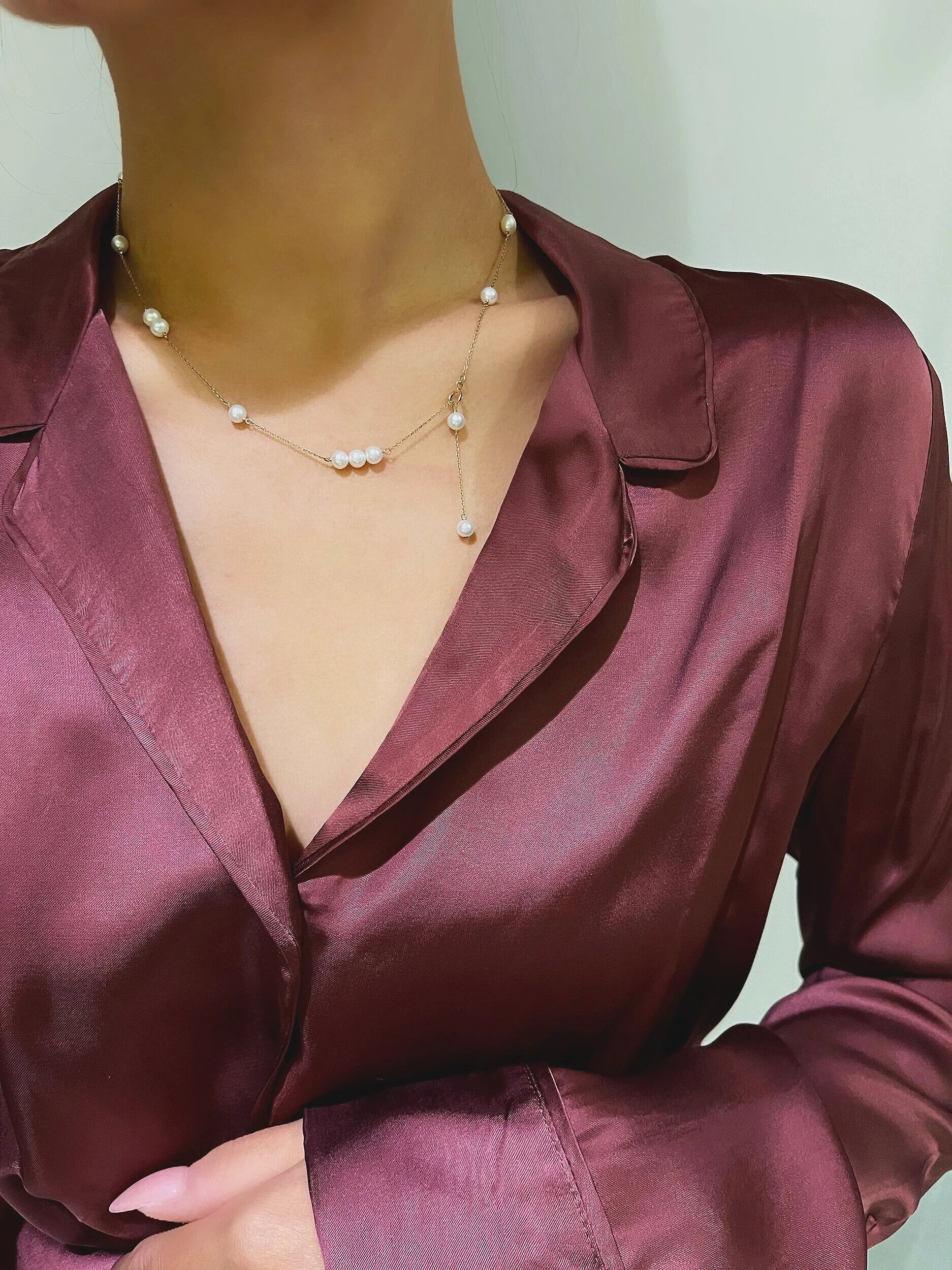 Baby Pearl Chain Necklace