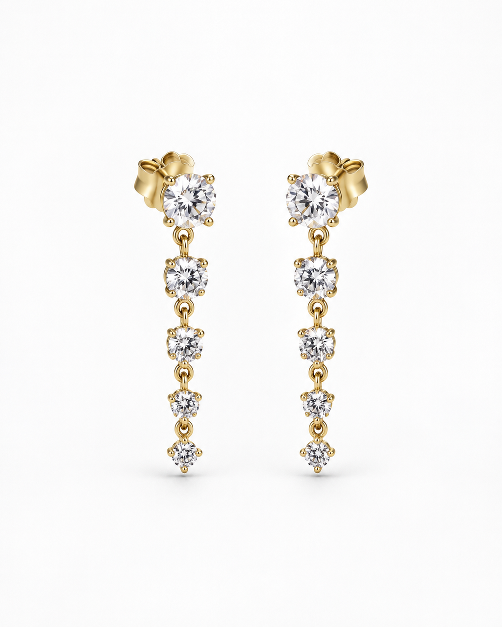 Diamond Droplet Earrings
