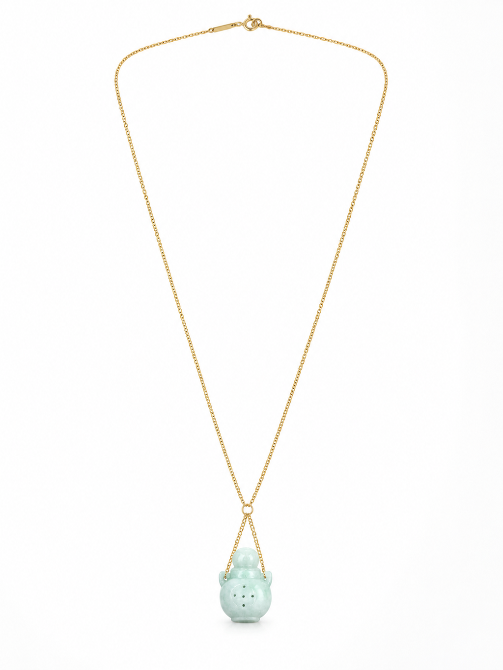 Perfume Bottle Jade Necklace