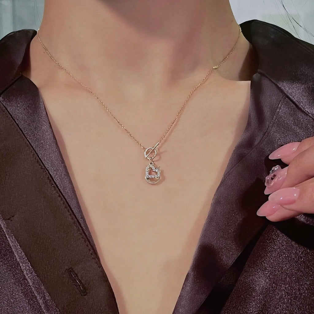 Custom Heart + Initial Necklace