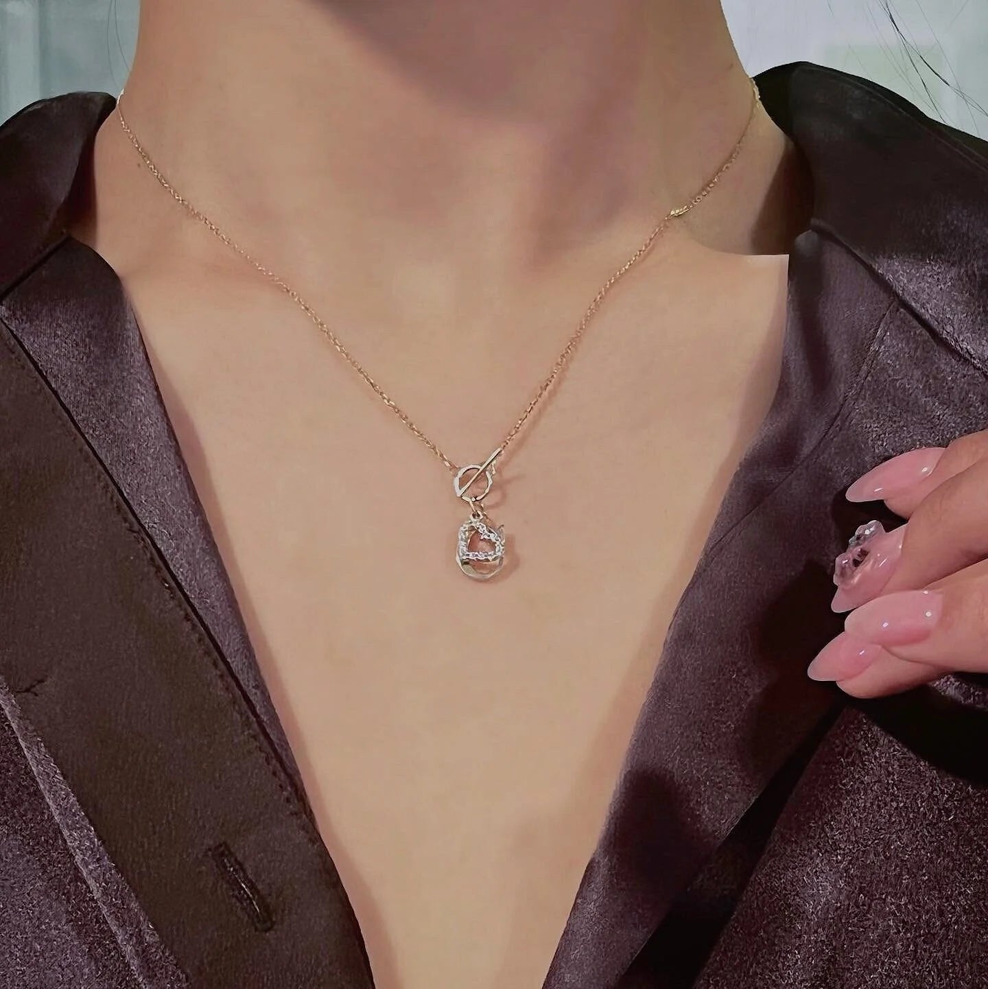 Custom Heart + Initial Necklace