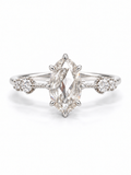 Ouri Double Rosecut Moissanite Engagement Ring