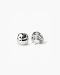 Wide Dome Hoop Earrings