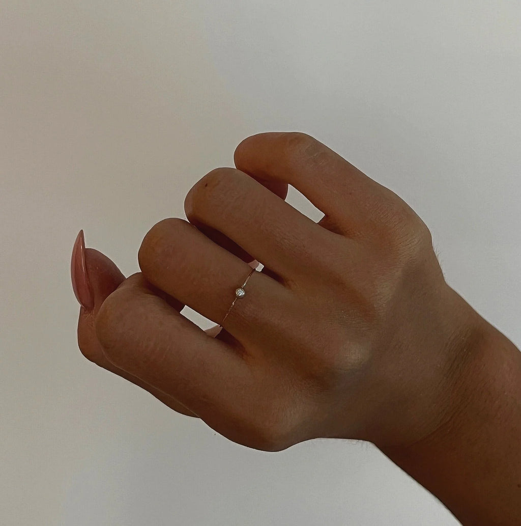 Cosmic Thin Line Ring