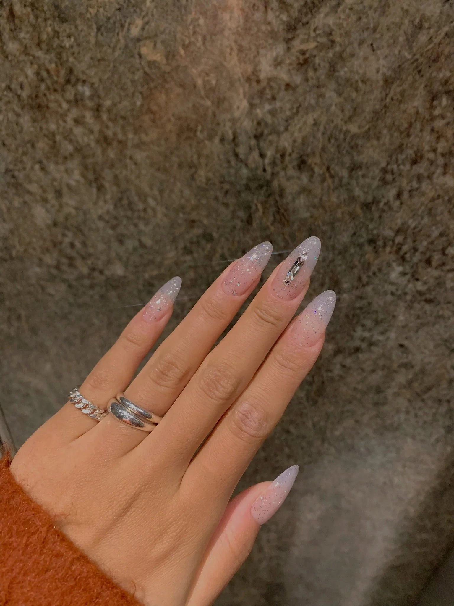 Faceted Curb Chain Ring