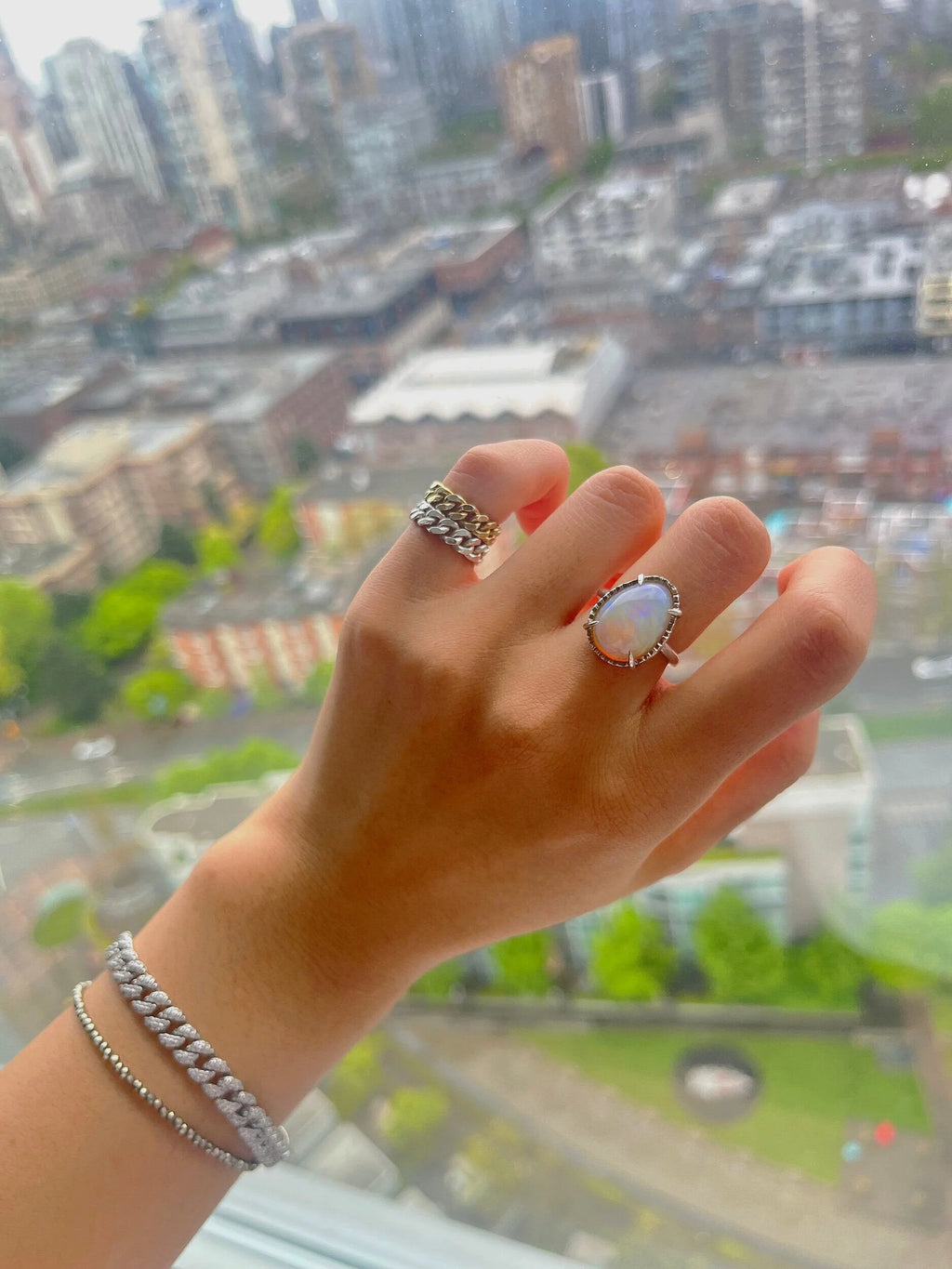 One-Off Opal Pear Ring