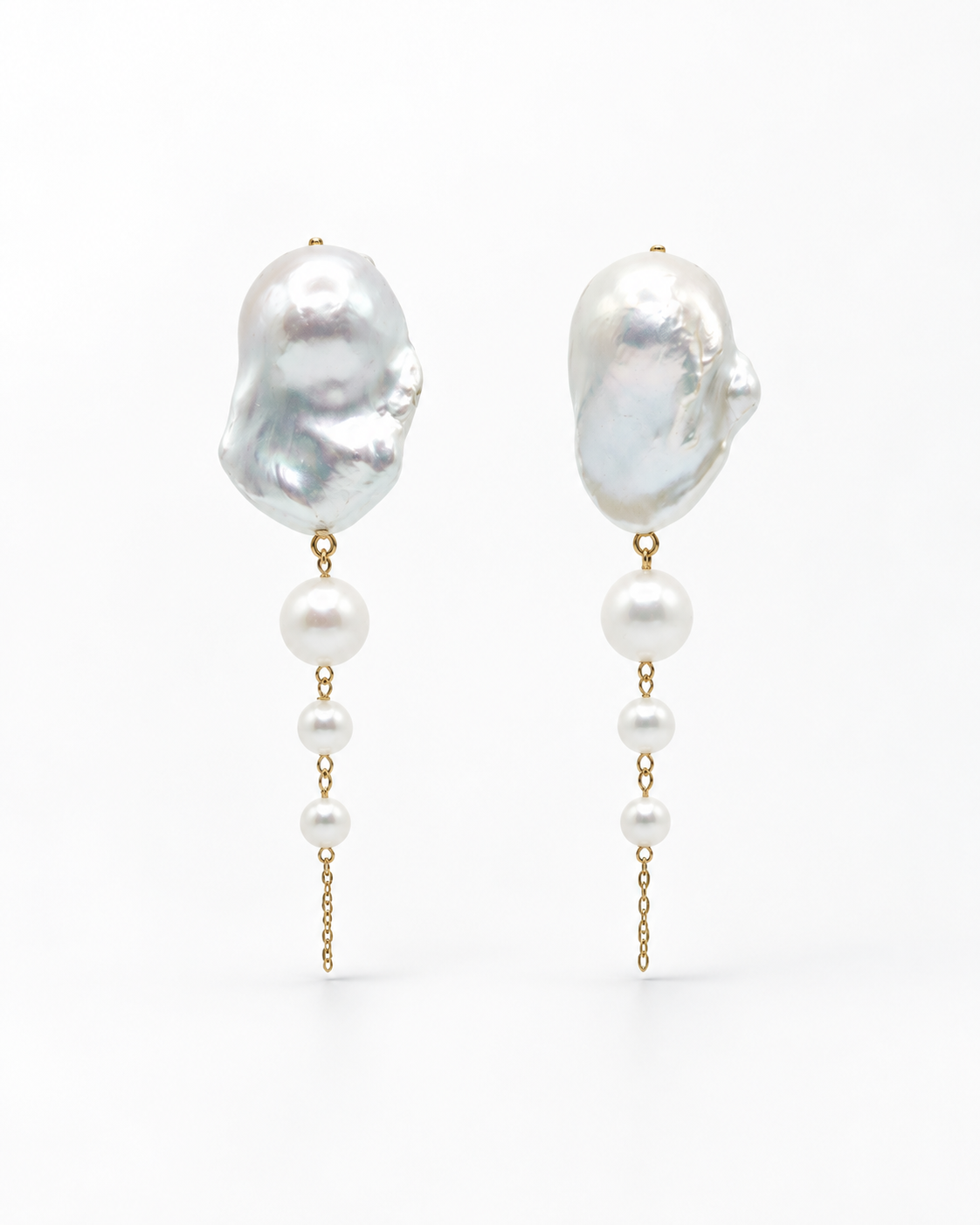 Baroque Pear Drop Earrings
