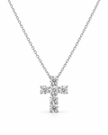 Moissanite Medium Size Cross Necklace