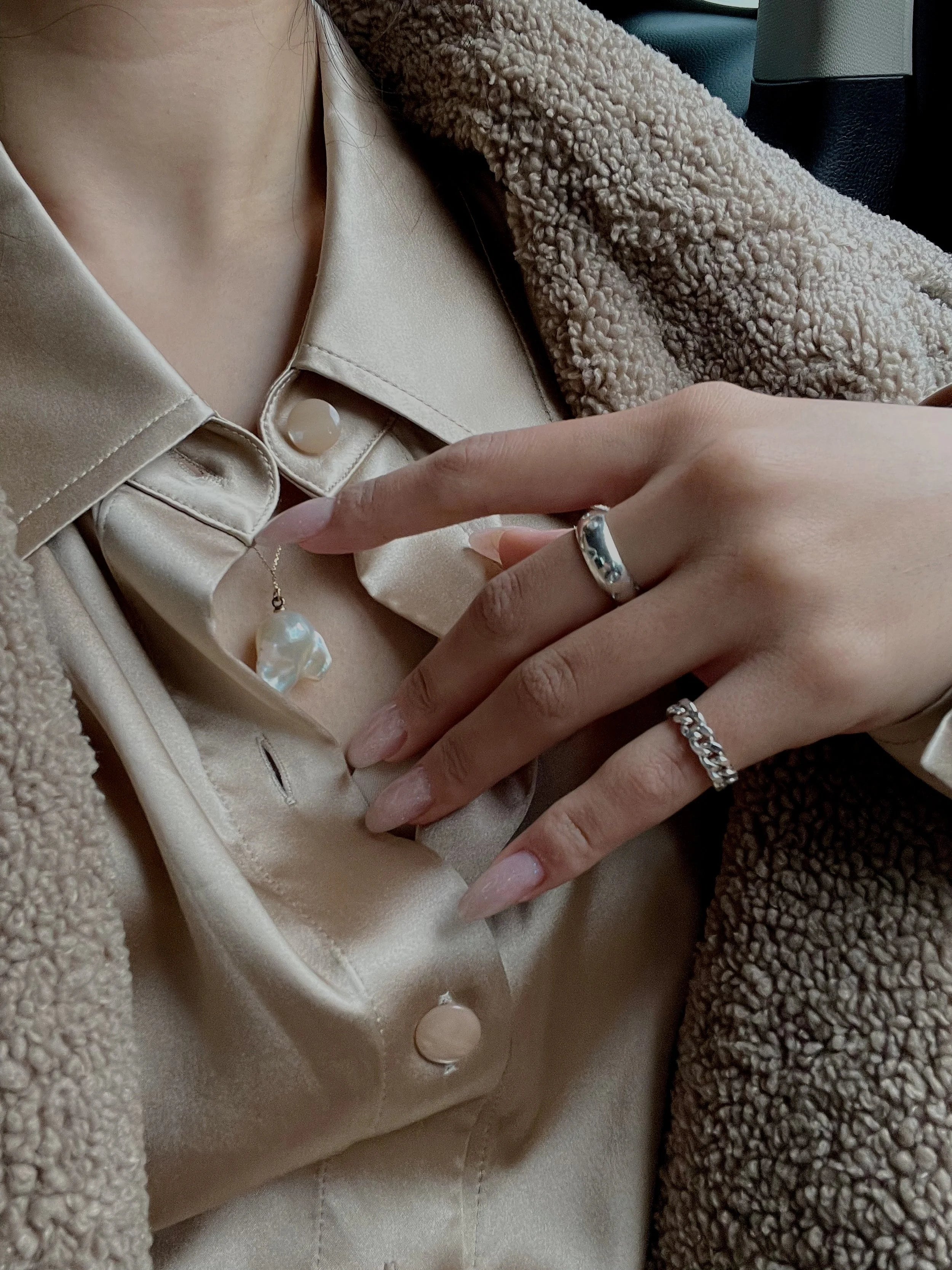 Faceted Curb Chain Ring