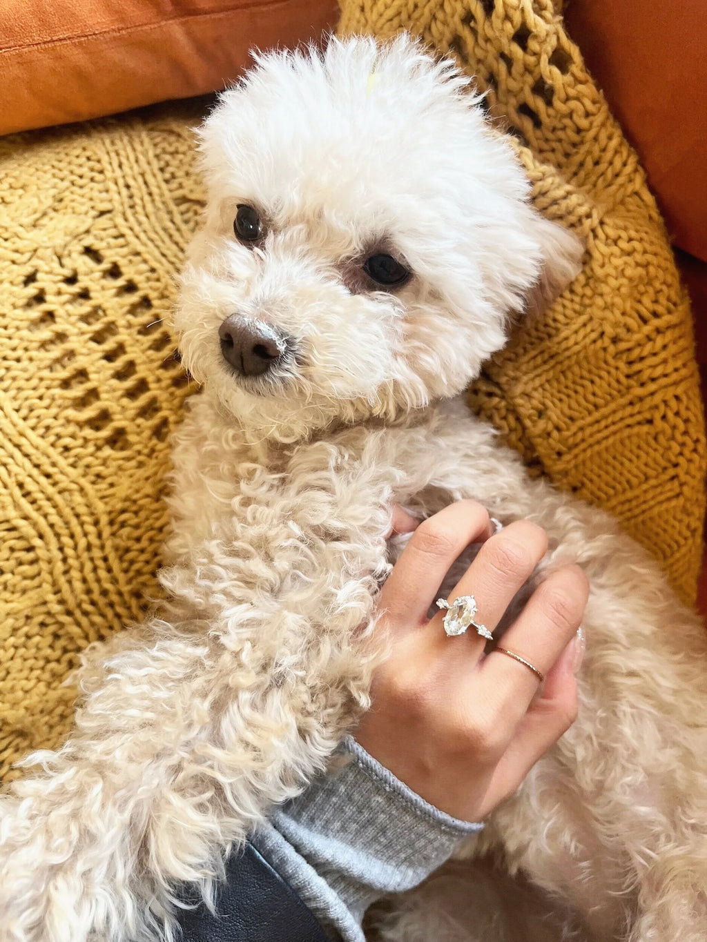 Ouri Double Rosecut Moissanite Engagement Ring