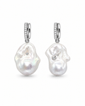 Pierced Baroque Pearl Earring