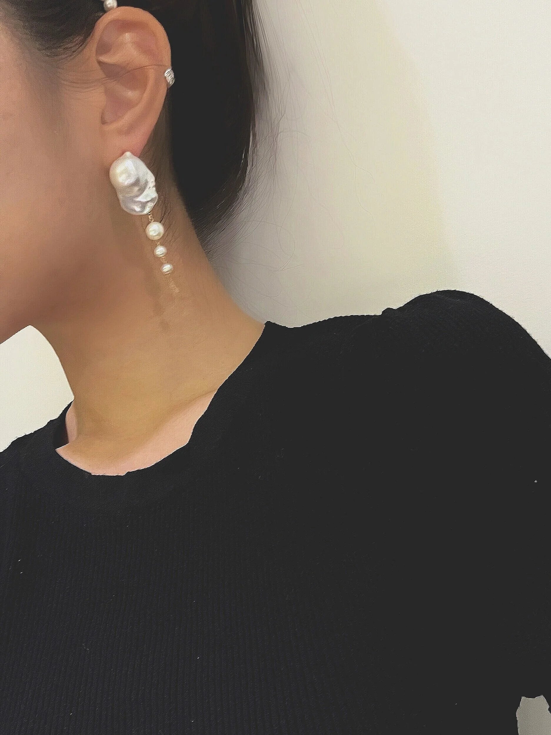 Baroque Pear Drop Earrings