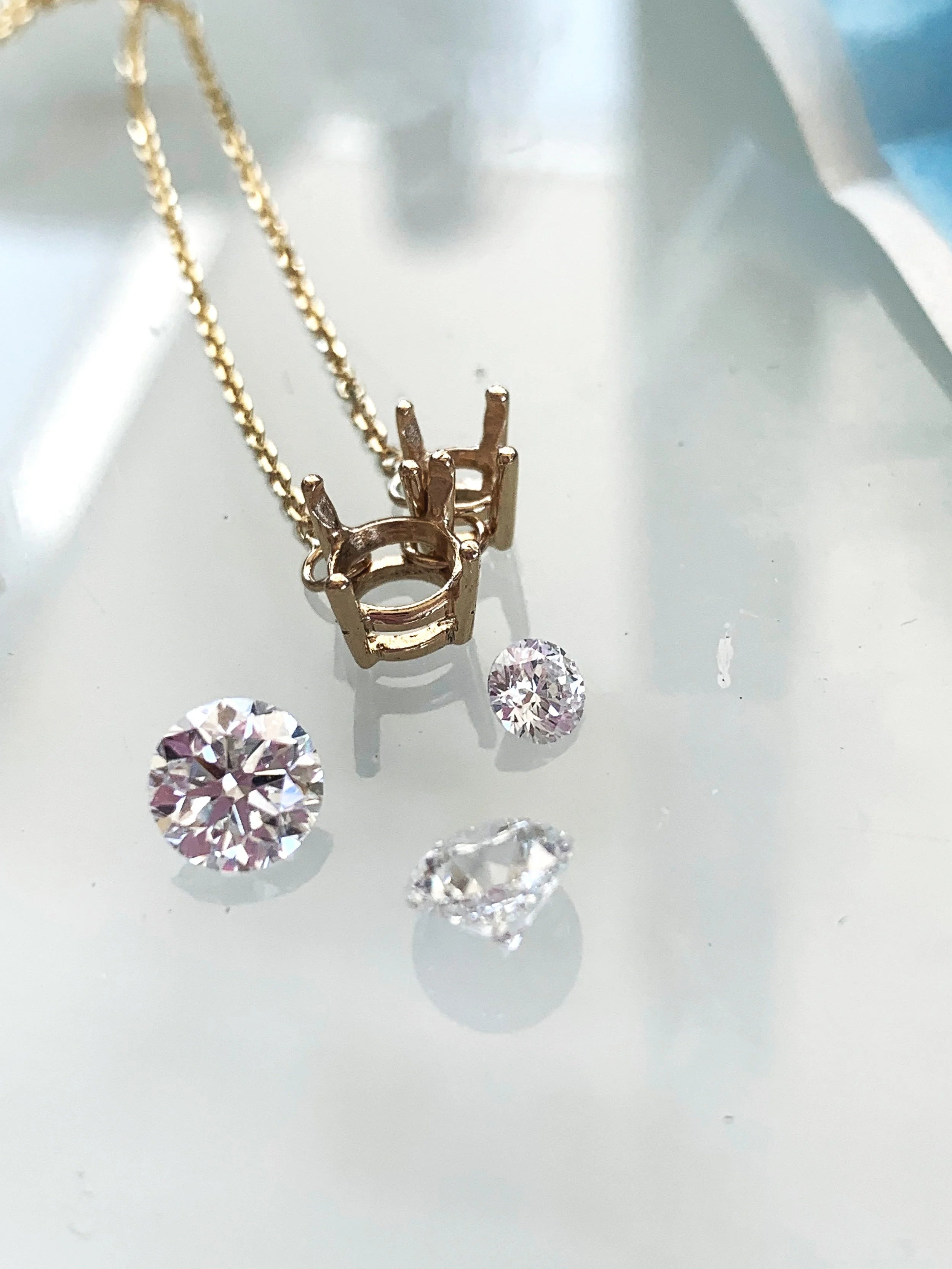 Dancing Diamond Necklace