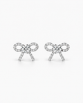 Moissanite Bow Earrings