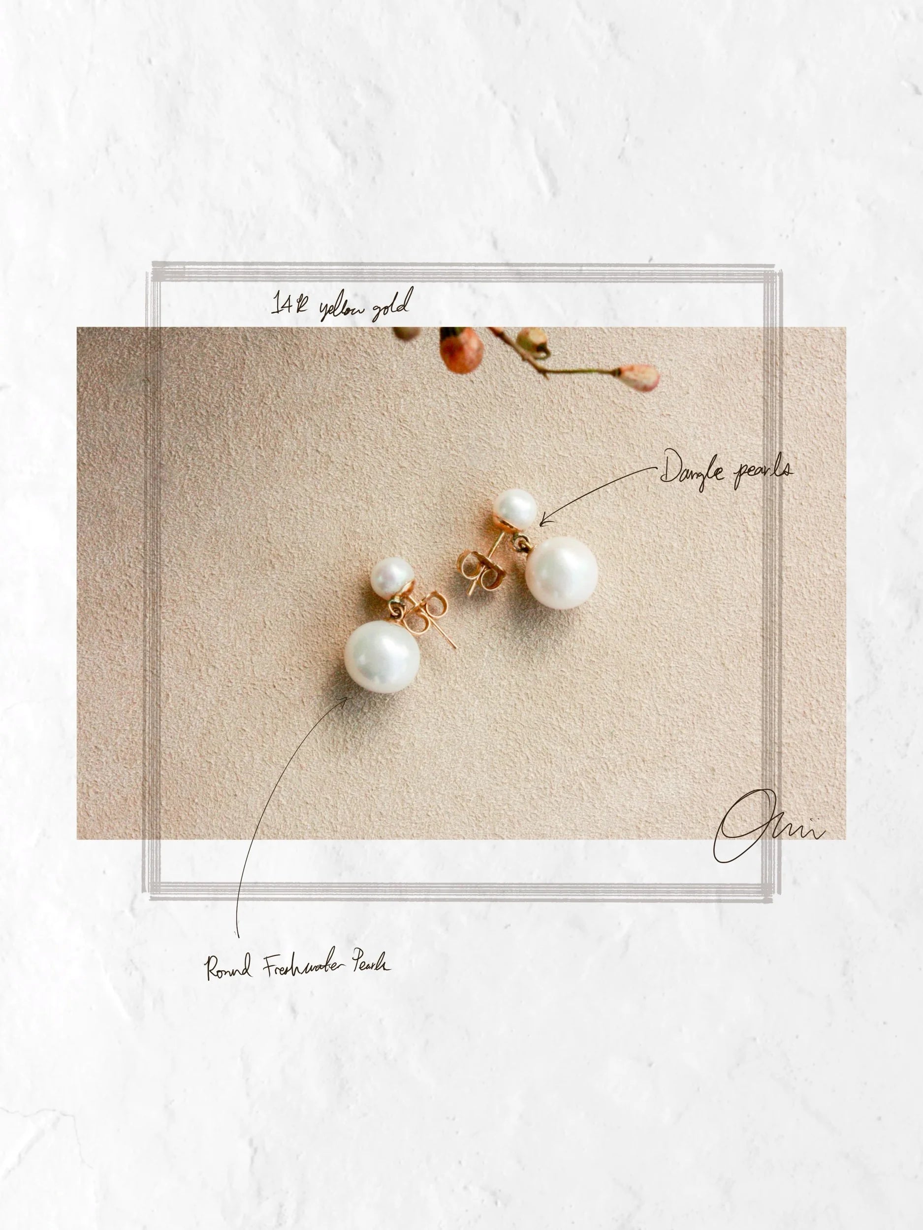 No. 12: Pearl Dangle Earrings