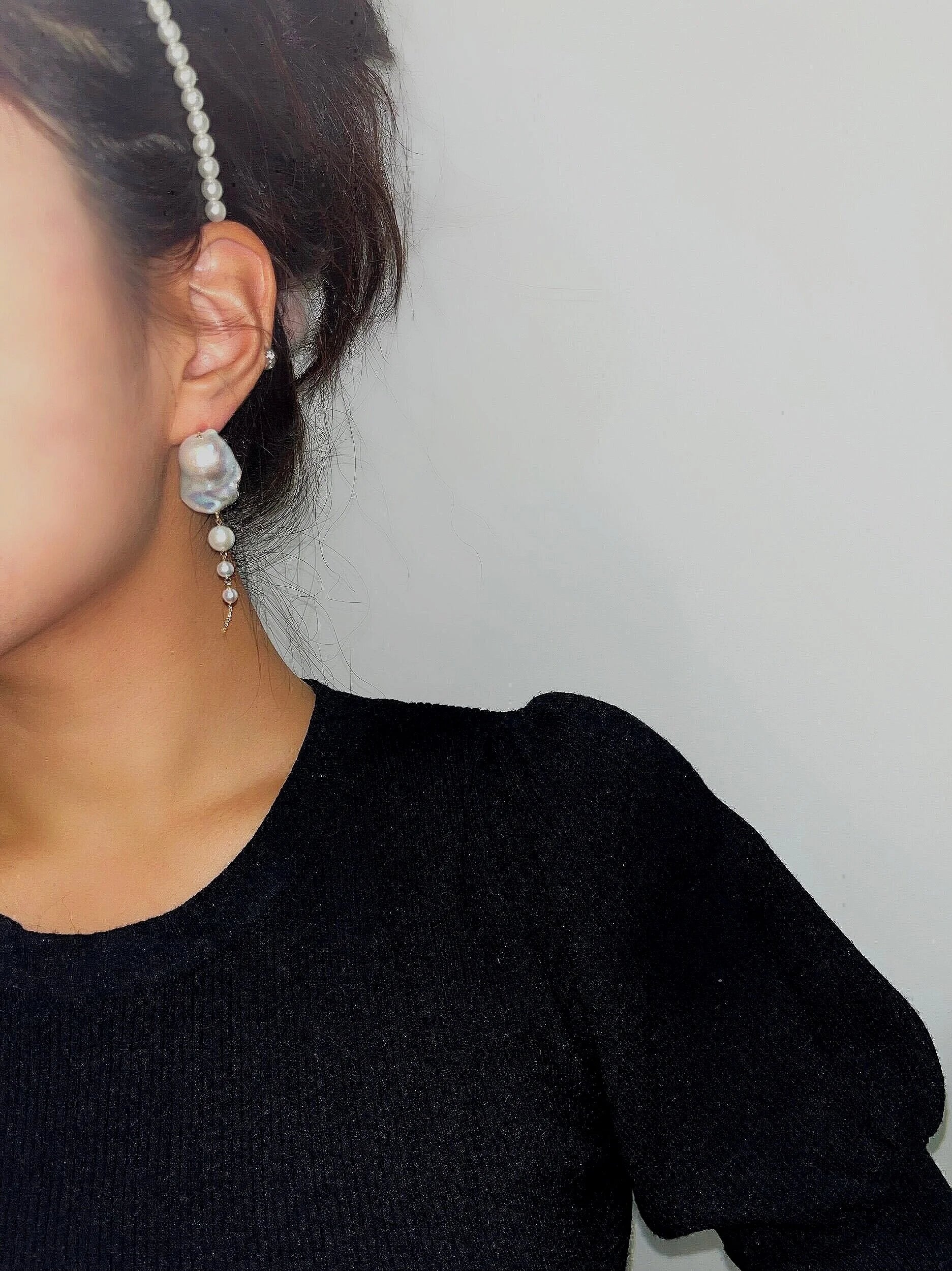 Baroque Pear Drop Earrings