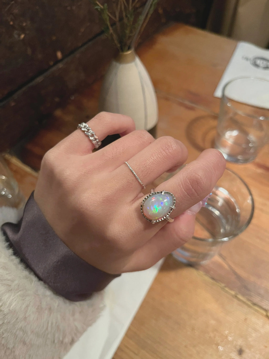 Faceted Curb Chain Ring