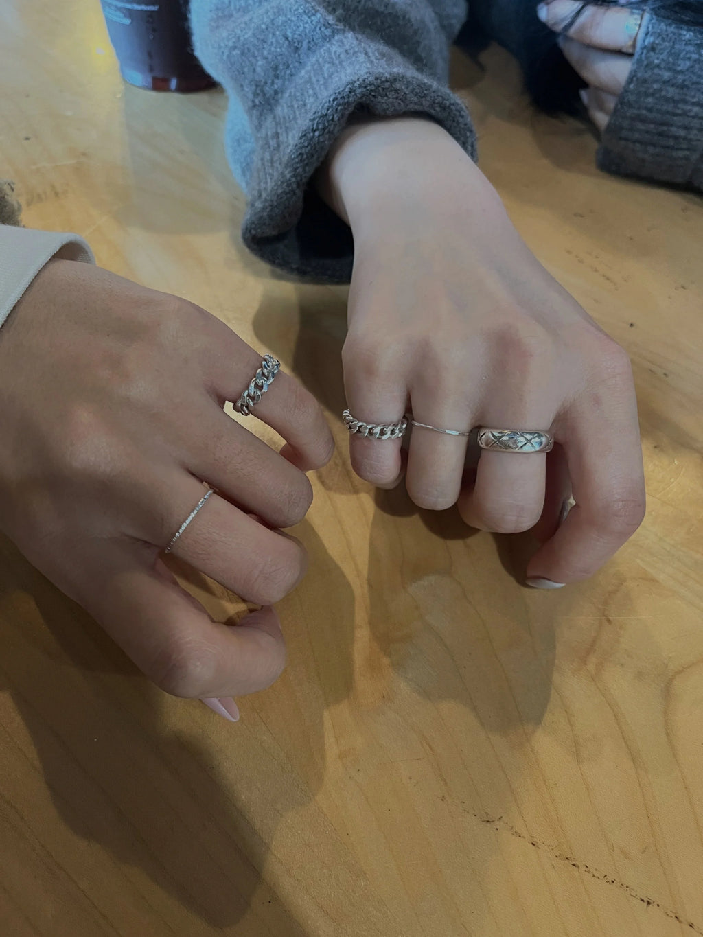 Faceted Curb Chain Ring