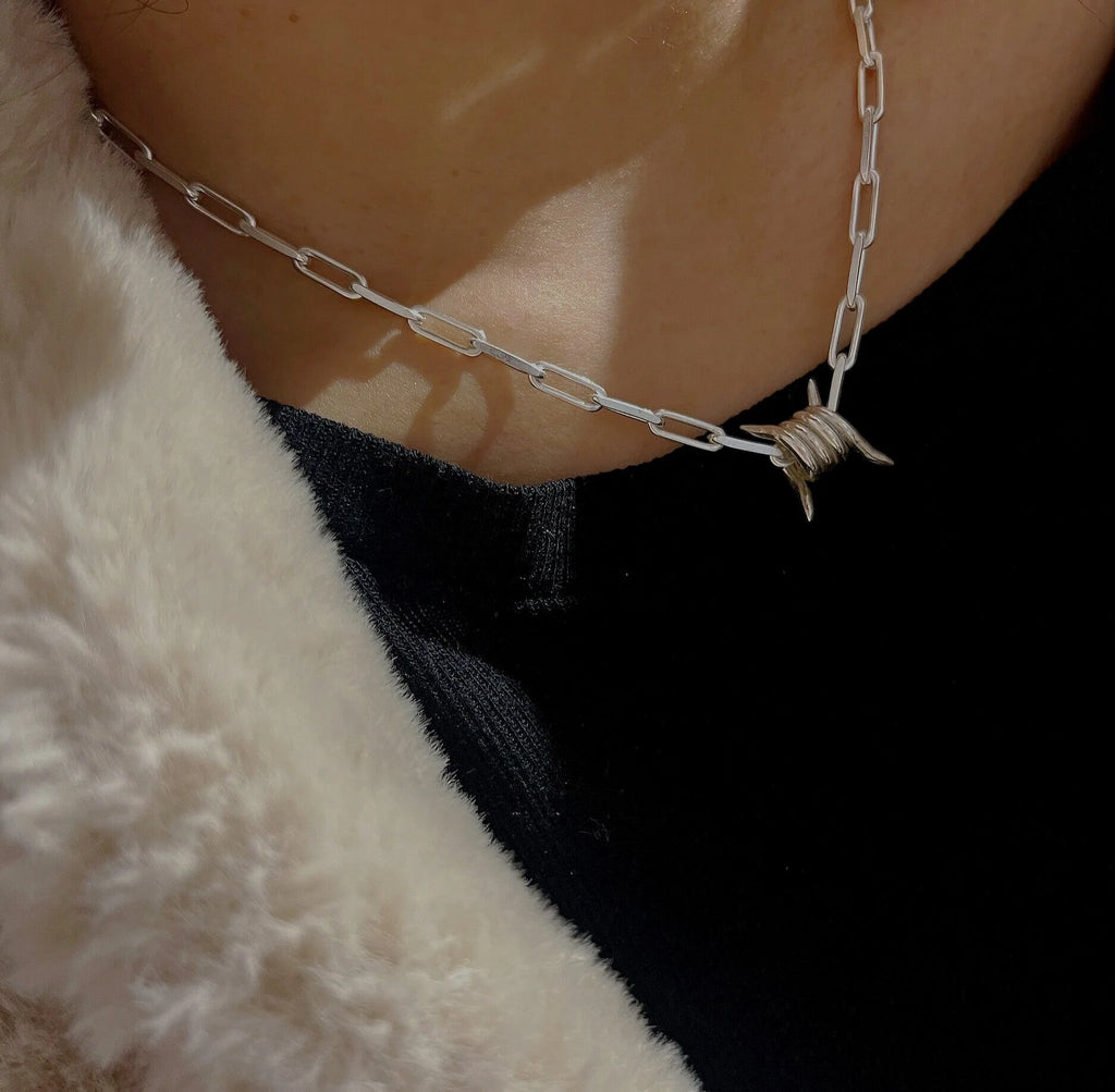 Barbed Charm Necklace