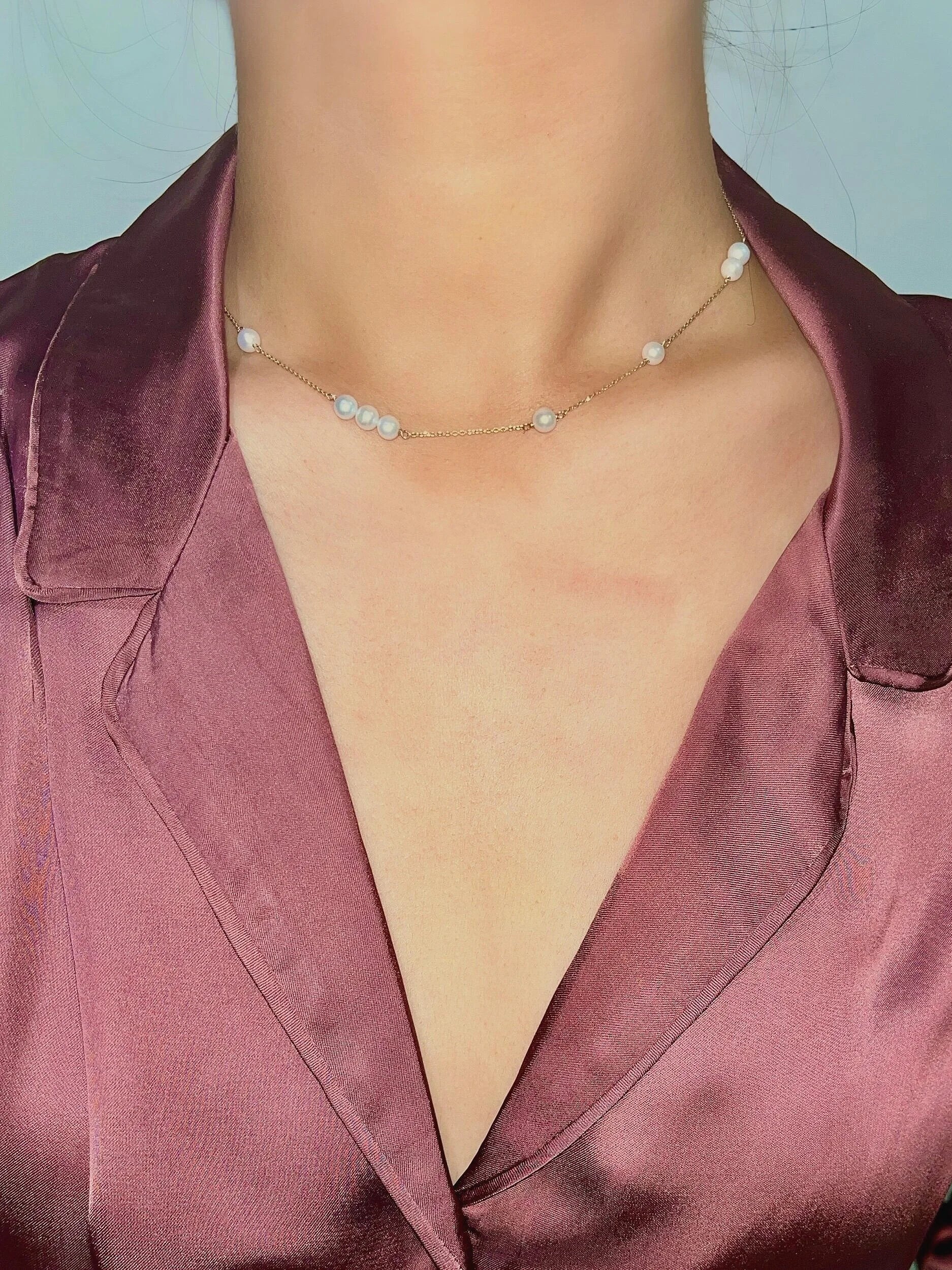 Baby Pearl Chain Necklace