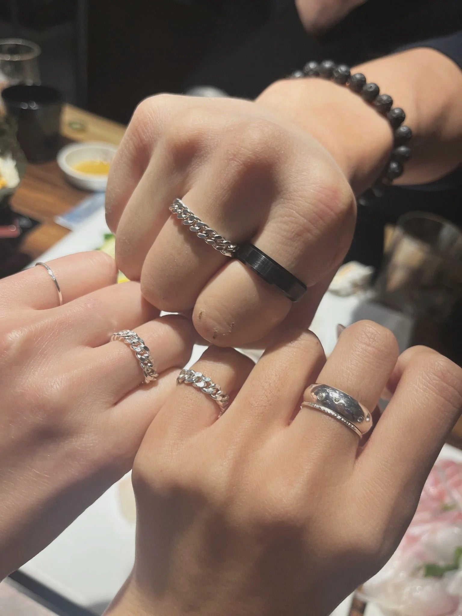 Faceted Curb Chain Ring