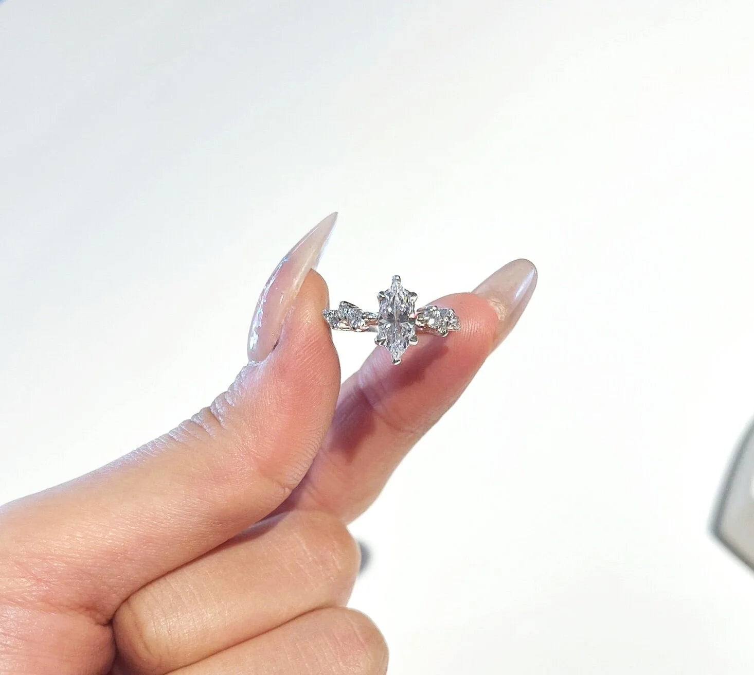 Feather Engagement Ring