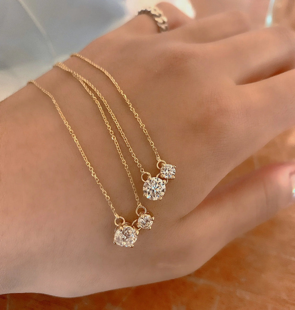 Dancing Diamond Necklace