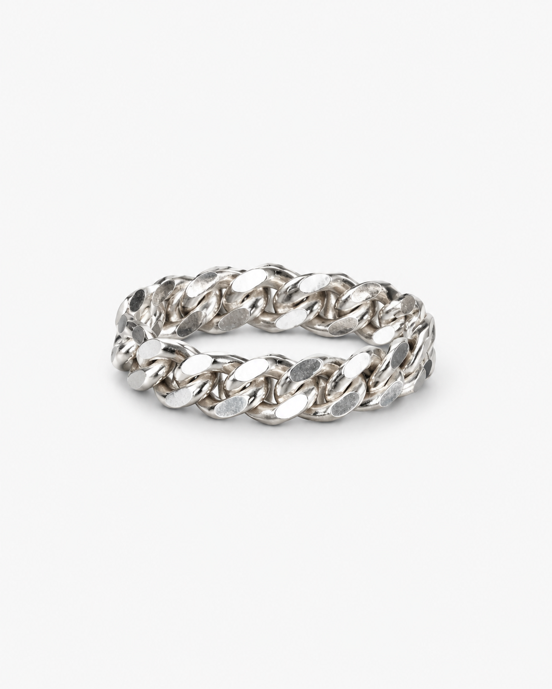 Faceted Curb Chain Ring