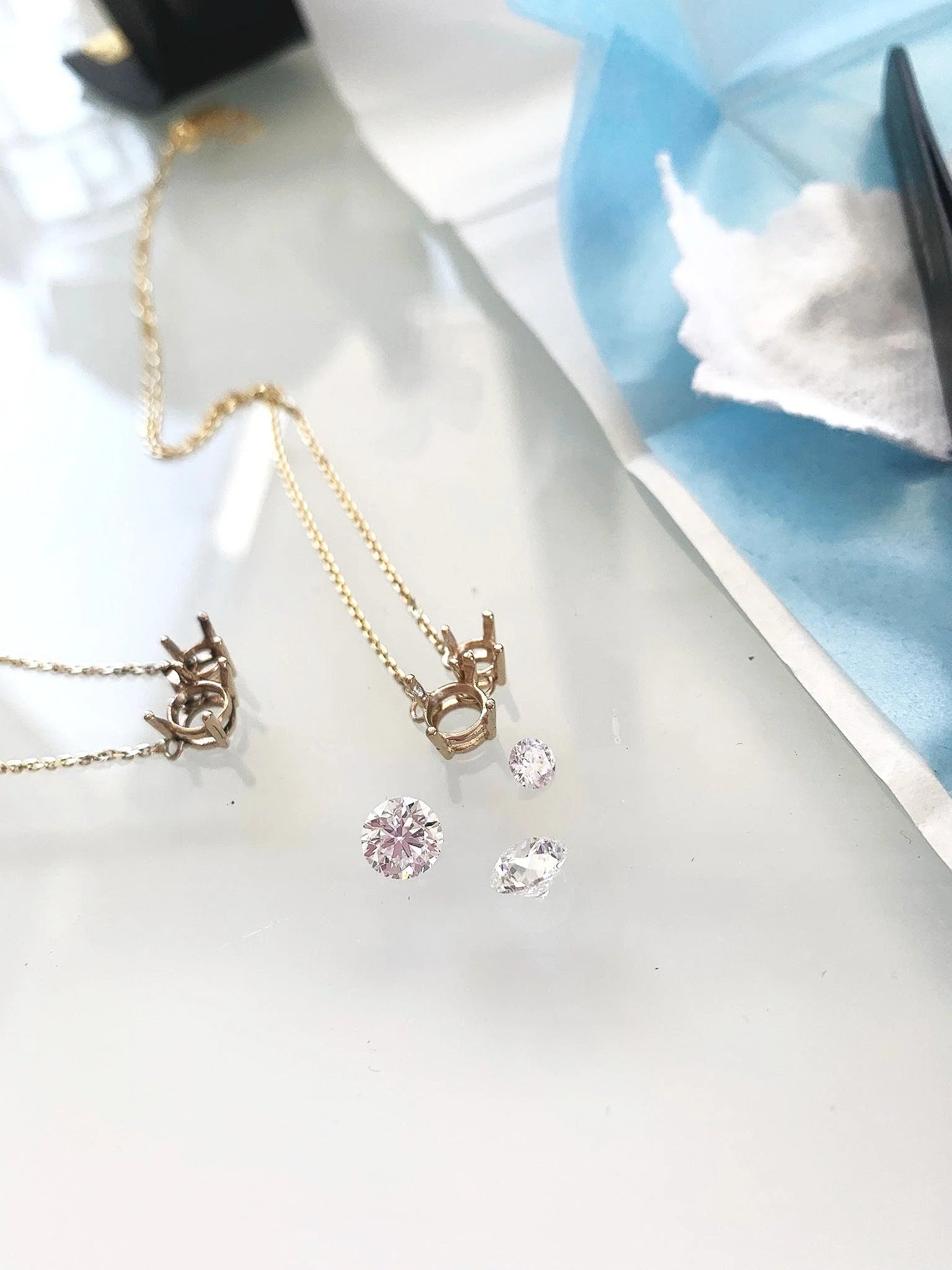 Dancing Diamond Necklace