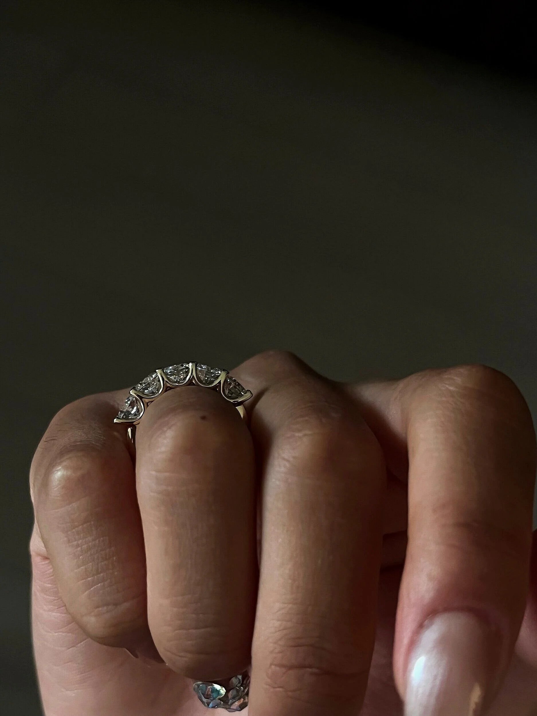 Chunky Five Stone Ring