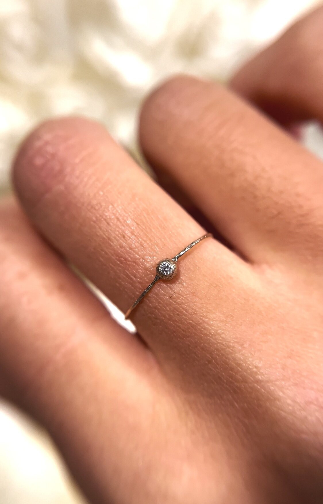 Cosmic Thin Line Ring