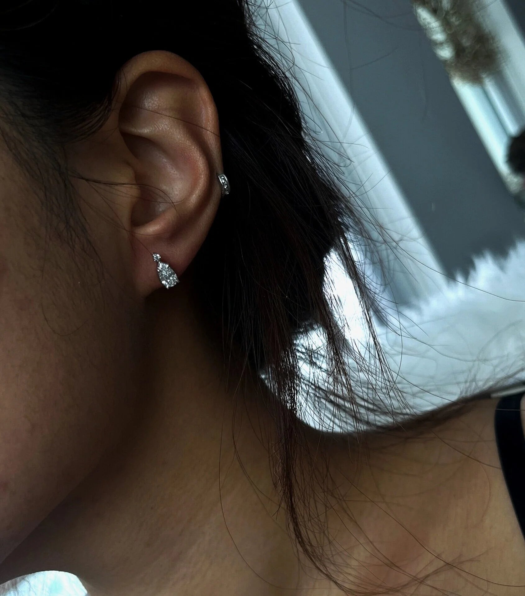 Accent Pear Studs
