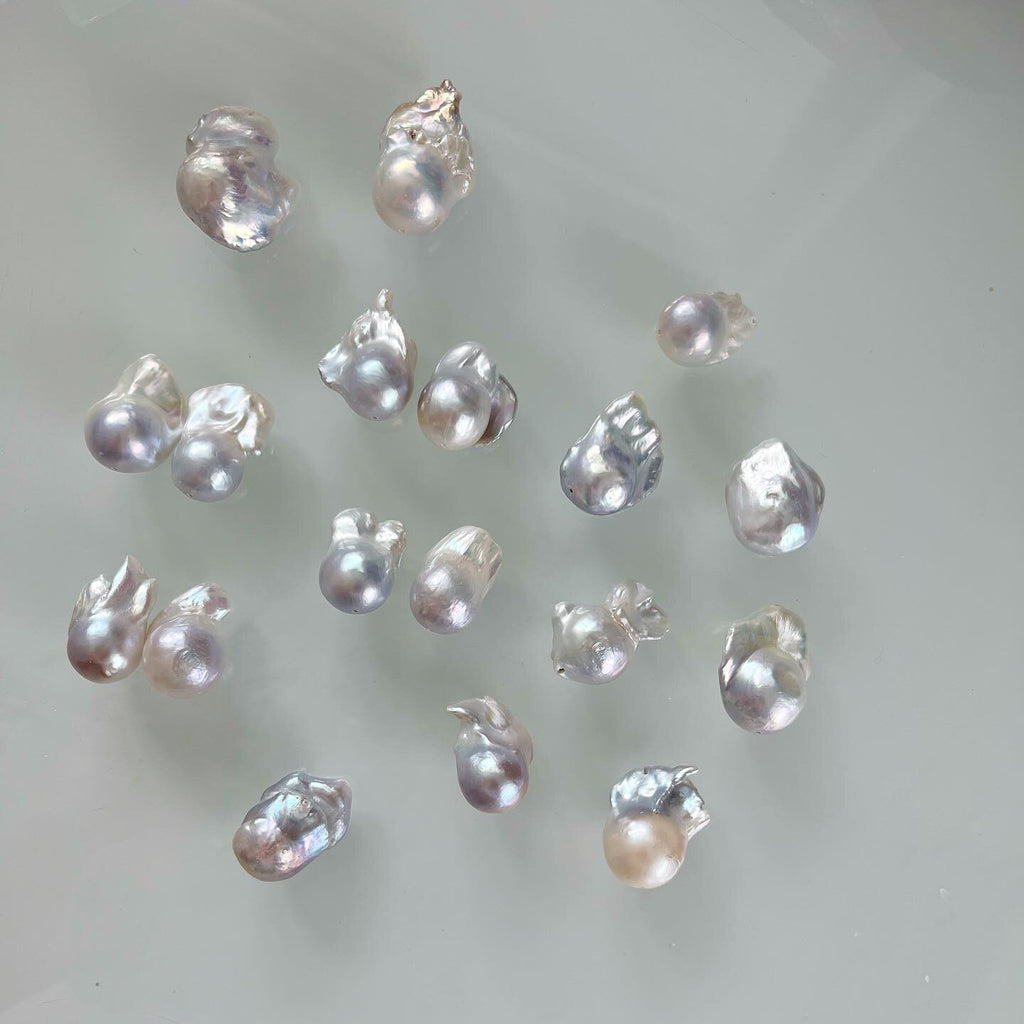 Pierced Baroque Pearl Earring