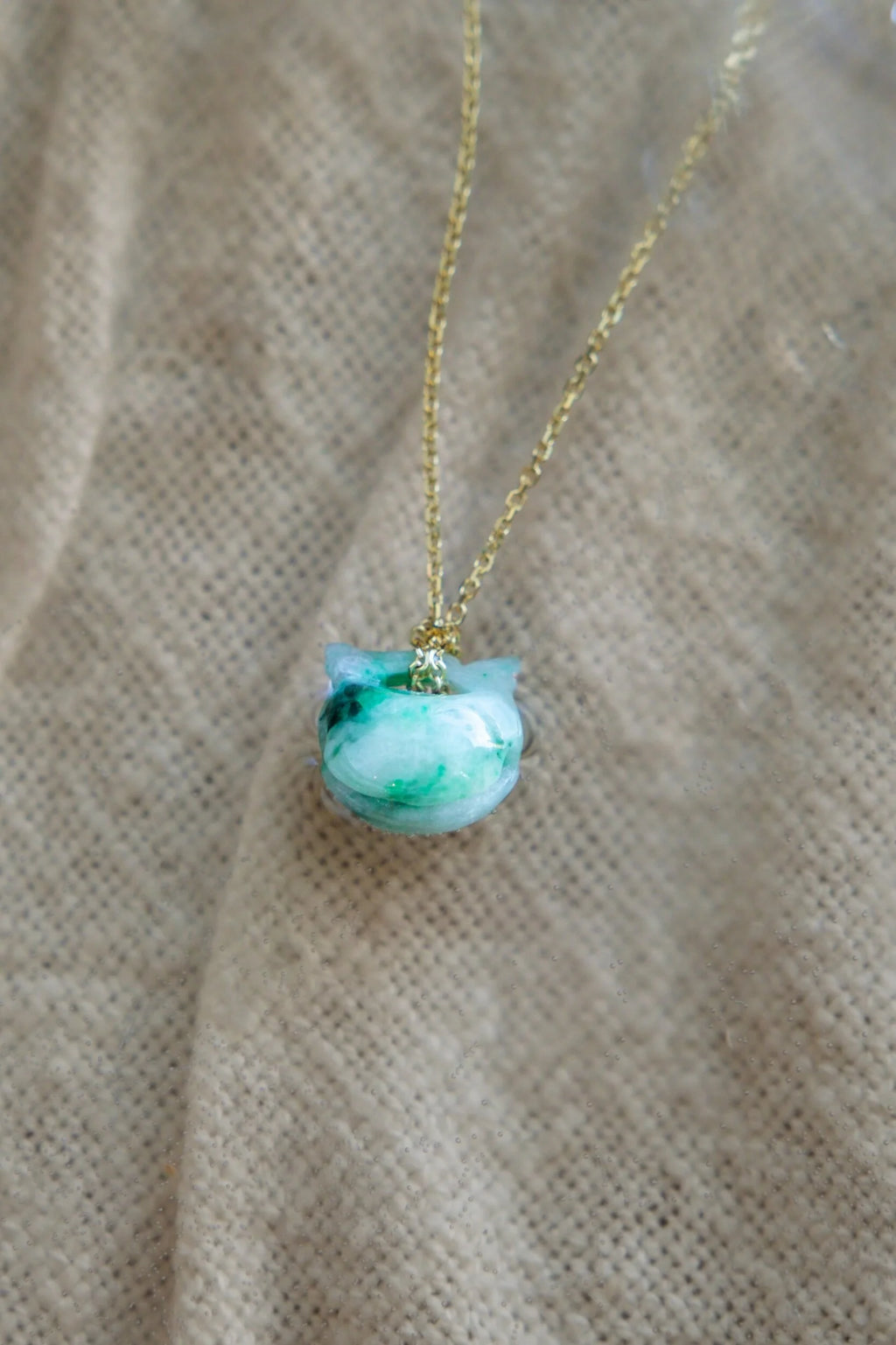 Green Bell Jade Necklace