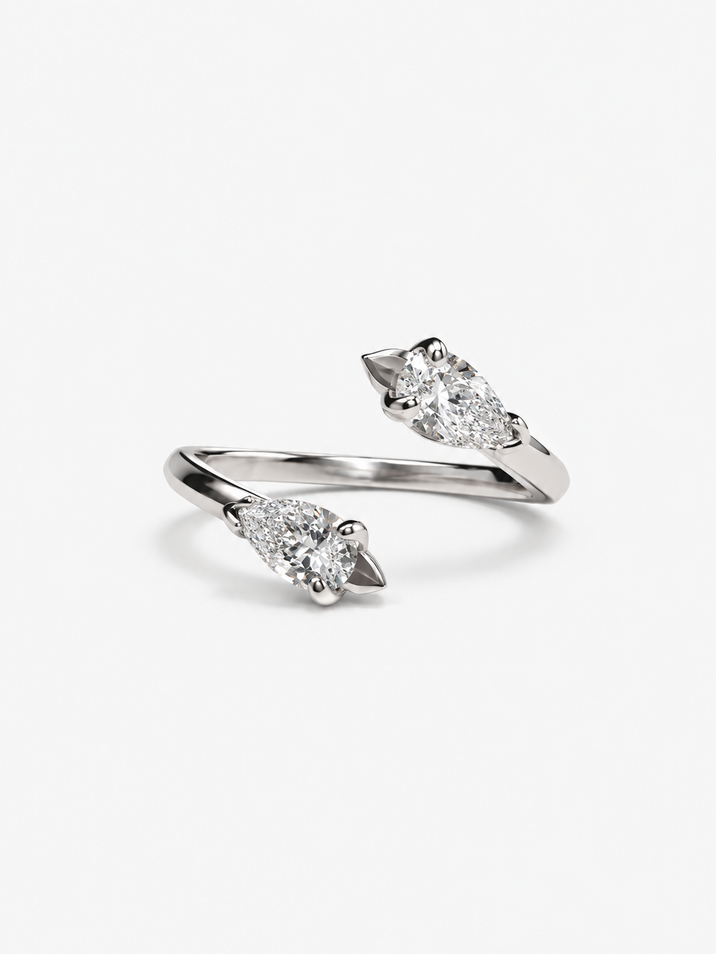 Pear Bypass Ring