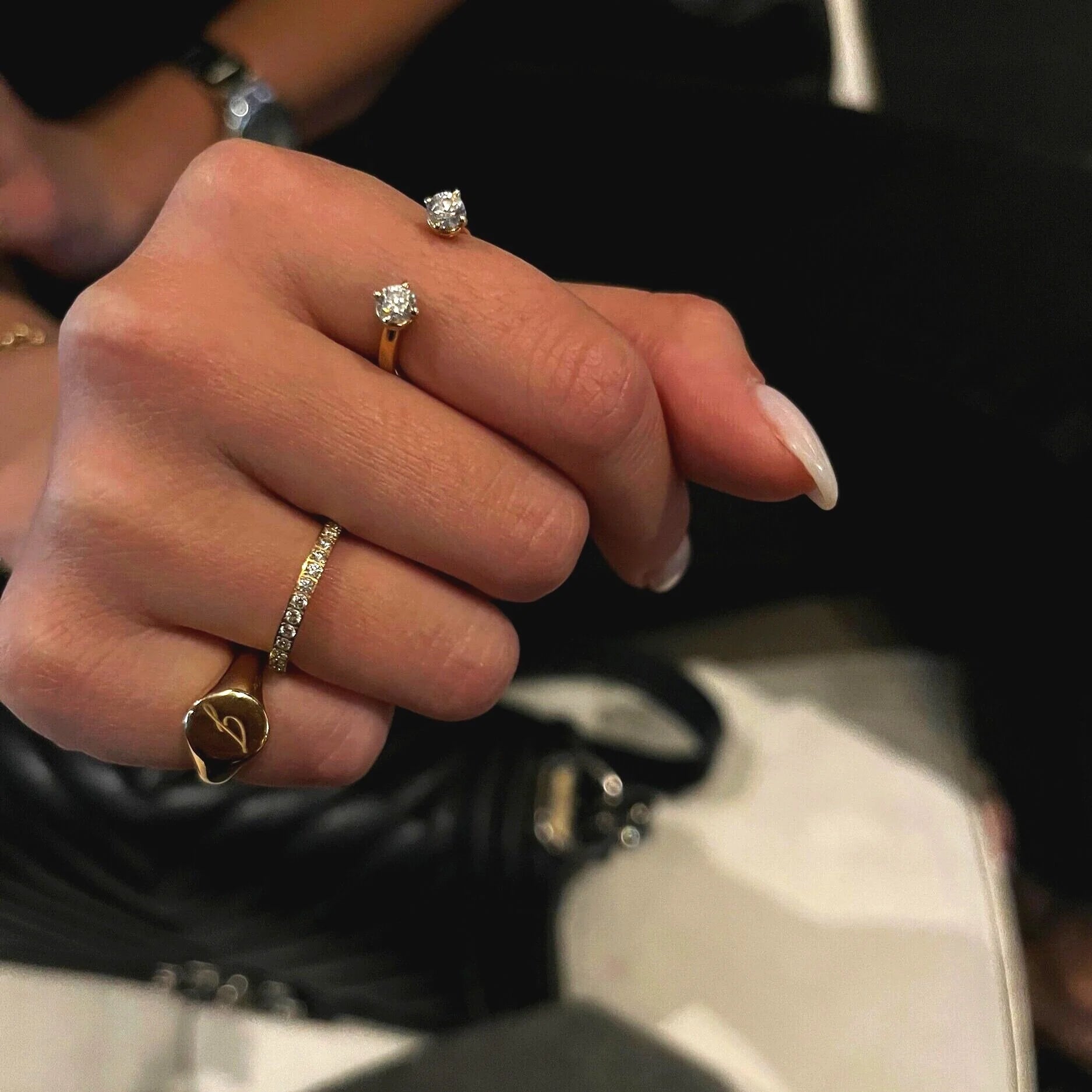 Initial Signet Pinky Ring (Silver)