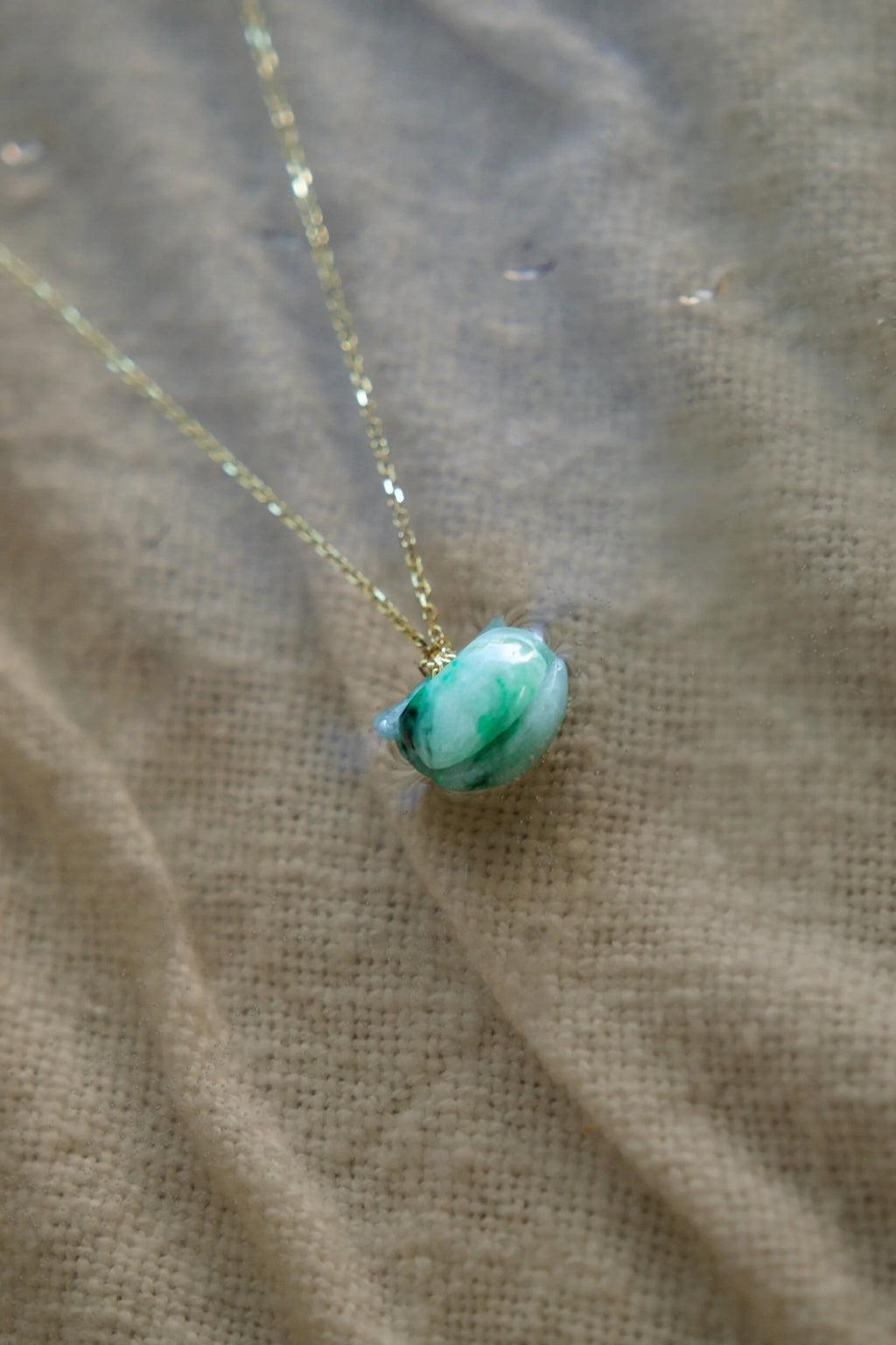 Green Bell Jade Necklace