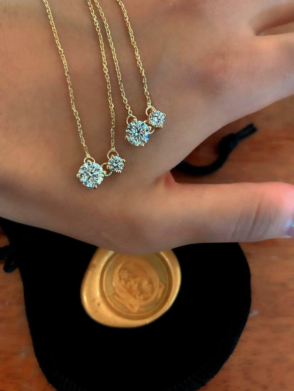 Dancing Diamond Necklace