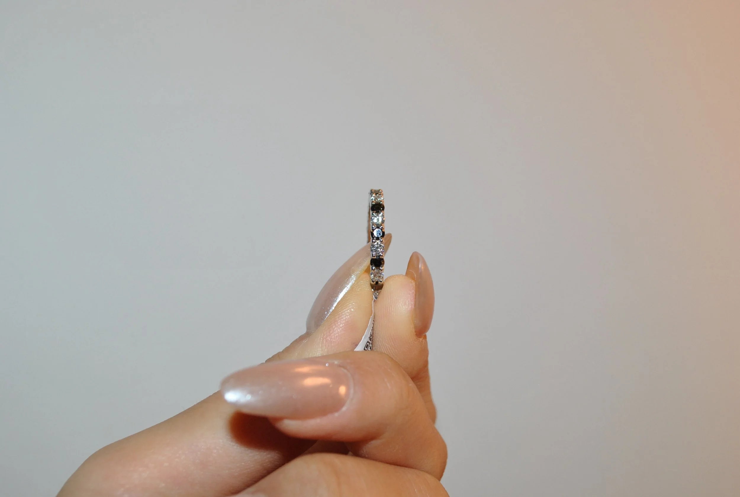 Black and White Eternity Band