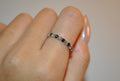 Black and White Eternity Band