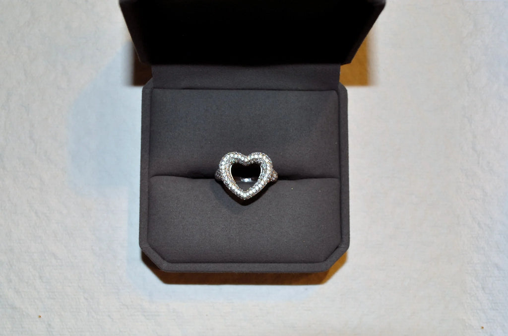Iced Heart Ring