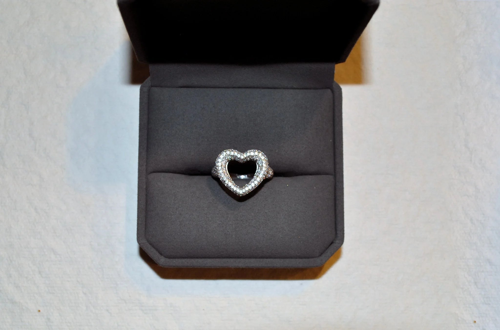 Iced Heart Ring