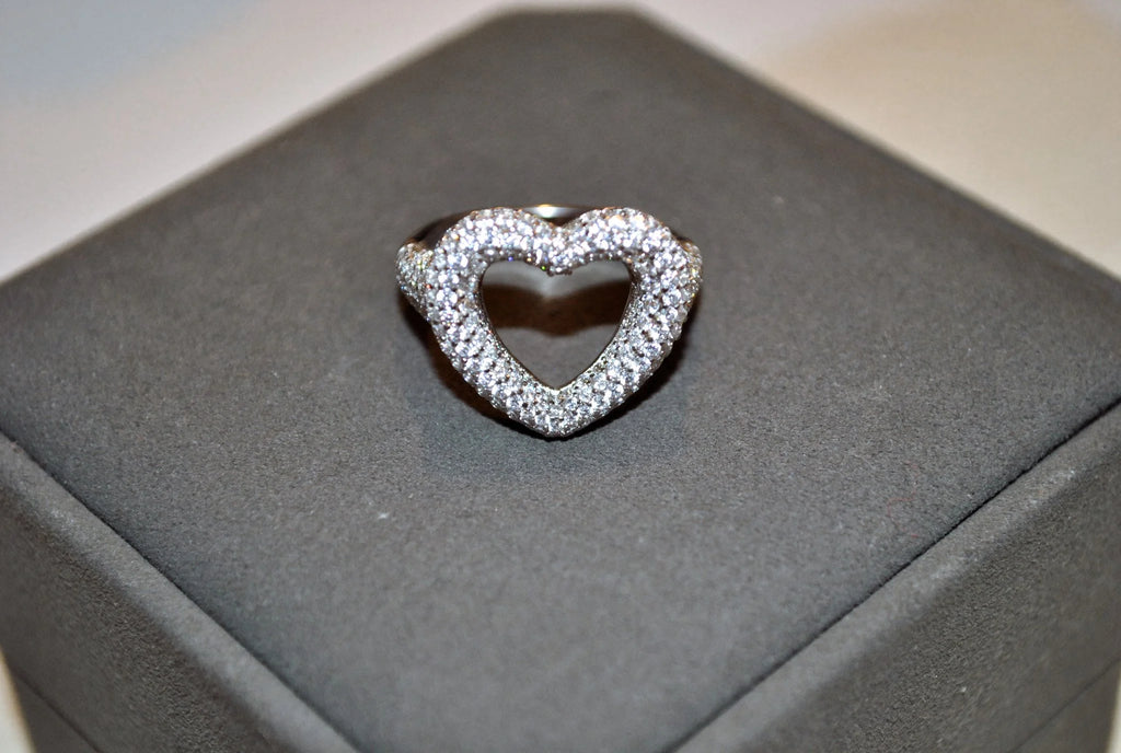 Iced Heart Ring